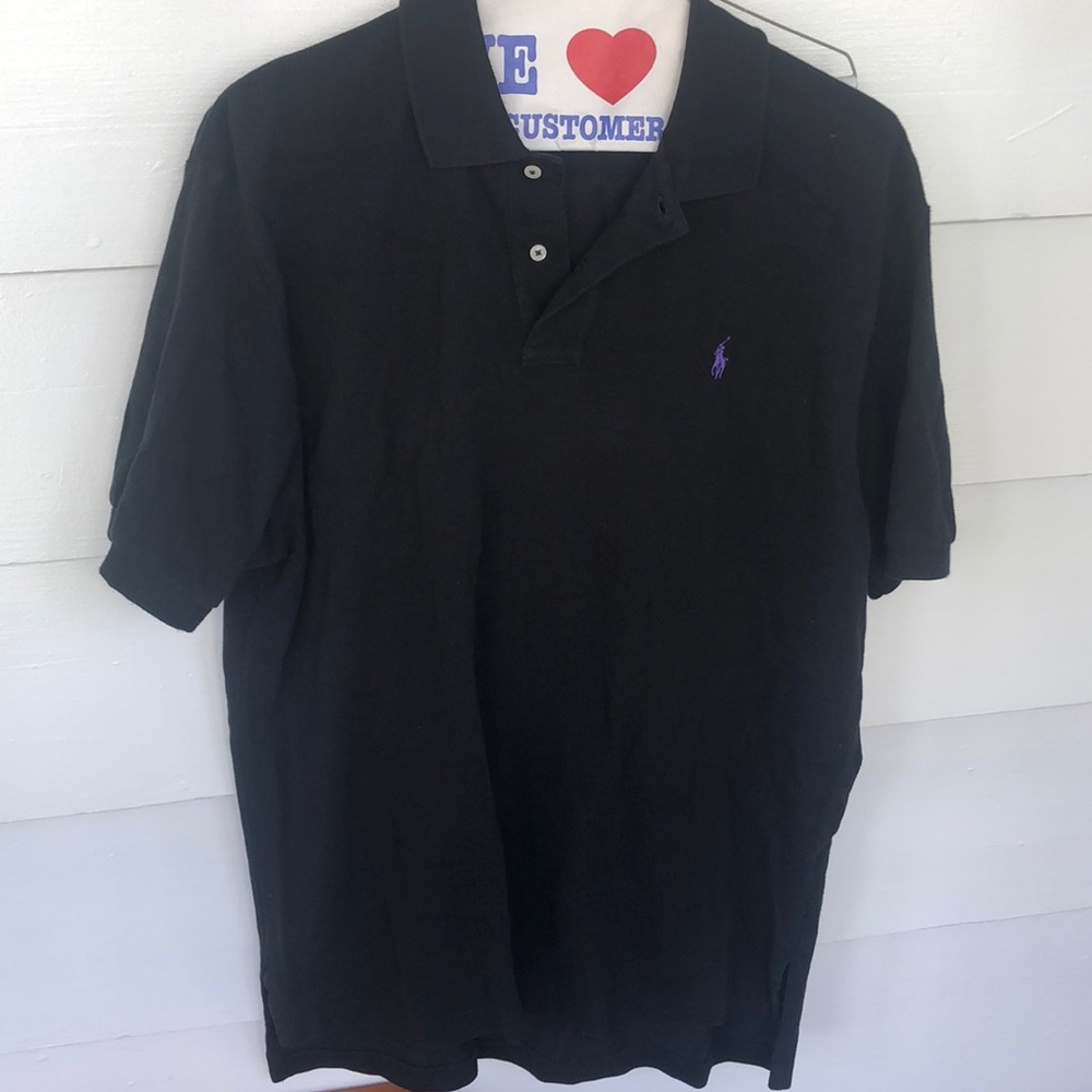 Black Polo - Purple Polo Logo